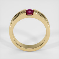 0.83 Ct. Purplish Red Ruby Ring, 10K Yellow Gold 3
