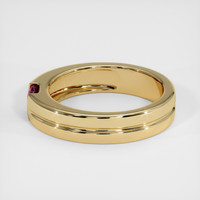 0.83 Ct. Purplish Red Ruby Ring, 10K Yellow Gold 4