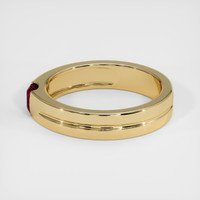 0.64 Ct. Pinkish Red Ruby Ring, 10K Yellow Gold 4
