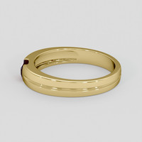 0.30 Ct. Purplish Red Ruby Ring, 10K Yellow Gold 4