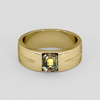 1.79 Ct. Bi Color Sapphire Ring, 10K Yellow Gold 1