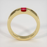 0.35 Ct. Ruby Ring, 14K Yellow Gold 3