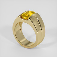 4.01 Ct. Yellow Sapphire Ring, 14K Yellow Gold 2