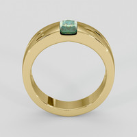 1.04 Ct. Bluish Green Sapphire Ring, 14K Yellow Gold 3