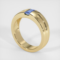 0.42 Ct. Sapphire Ring, 14K Yellow Gold 2