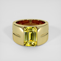 8.04 Ct. Yellow Sapphire Ring, 14K Yellow Gold 1