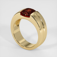2.69 Ct. Orangish Brown Sapphire Ring, 14K Yellow Gold 2