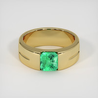 1.38 Ct. Emerald Ring, 18K Yellow Gold 1