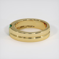 0.38 Ct. Emerald Ring, 18K Yellow Gold 4