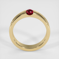 0.64 Ct. Ruby Ring, 18K Yellow Gold 3