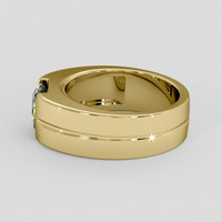 1.62 Ct. Greenish Yellow Sapphire Ring, 18K Yellow Gold 4