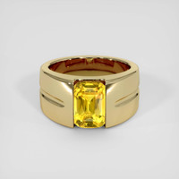 4.01 Ct. Yellow Sapphire Ring, 18K Yellow Gold 1