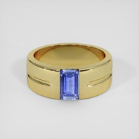 1.54 Ct. Blue Sapphire Ring, 18K Yellow Gold 1