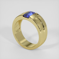1.54 Ct. Blue Sapphire Ring, 18K Yellow Gold 2