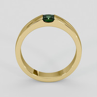 0.62 Ct. Green Sapphire Ring, 18K Yellow Gold 3