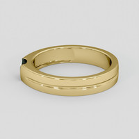 0.62 Ct. Green Sapphire Ring, 18K Yellow Gold 4