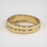 0.61 Ct. Padparadscha Sapphire Ring, 18K Yellow Gold 4