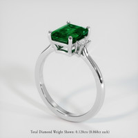 1.89 Ct. Emerald Ring, Platinum 950 2