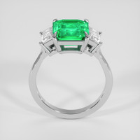 3.05 Ct. Emerald Ring, Platinum 950 3