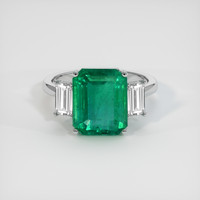 5.11 Ct. Emerald Ring, Platinum 950 1