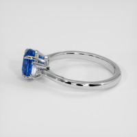 1.62 Ct. Blue Sapphire Ring, 14K White Gold 4