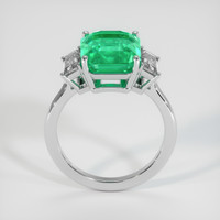 4.00 Ct. Emerald Ring, 18K White Gold 3