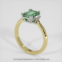 2.05 Ct. Bi Color Sapphire Ring, 14K White & Yellow 2