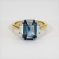 3.53 Ct. Gemstone Ring, 18K White & Yellow 1