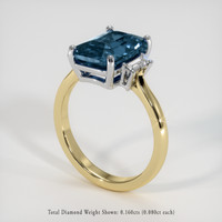 3.53 Ct. Gemstone Ring, 18K White & Yellow 2