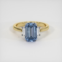 2.08 Ct. Gemstone Ring, 18K White & Yellow 1