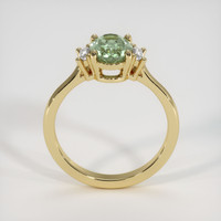 1.33 Ct. Yellowish Green Sapphire Ring, 10K Yellow Gold 3
