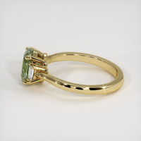 1.33 Ct. Yellowish Green Sapphire Ring, 10K Yellow Gold 4