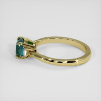 1.25 Ct. Greenish Blue Sapphire Ring, 10K Yellow Gold 4