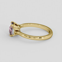 1.13 Ct. Pink Sapphire Ring, 14K Yellow Gold 4
