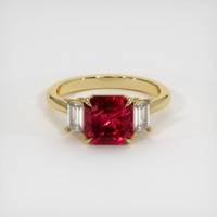2.08 Ct. Ruby Ring, 14K Yellow Gold 1