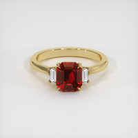 1.25 Ct. Ruby Ring, 14K Yellow Gold 1