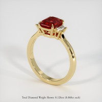 1.25 Ct. Ruby Ring, 14K Yellow Gold 2