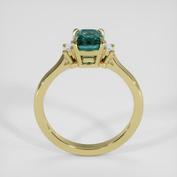 1.25 Ct. Greenish Blue Sapphire Ring, 14K Yellow Gold 3