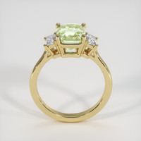 3.16 Ct. Yellowish Green Sapphire Ring, 14K Yellow Gold 3
