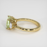 3.16 Ct. Yellowish Green Sapphire Ring, 14K Yellow Gold 4