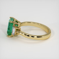 2.17 Ct. Emerald Ring, 18K Yellow Gold 4