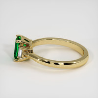 0.54 Ct. Emerald Ring, 18K Yellow Gold 4