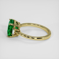 2.54 Ct. Emerald Ring, 18K Yellow Gold 4
