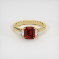 1.25 Ct. Ruby Ring, 18K Yellow Gold 1