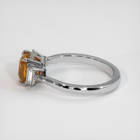 5.08 Ct. Orangish Brown Sapphire Ring, 18K Yellow Gold 4