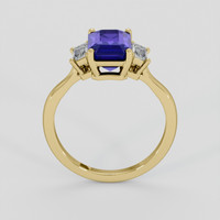 2.42 Ct. Blue Sapphire Ring, 18K Yellow Gold 3