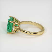 4.21 Ct. Emerald Ring, 18K Yellow Gold 4