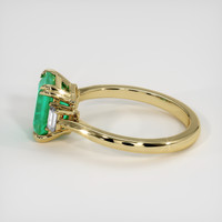 2.12 Ct. Emerald Ring, 18K Yellow Gold 4