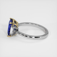 2.33 Ct. Blue Sapphire Ring, 14K Yellow & White 4