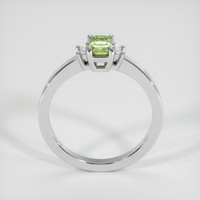 0.82 Ct. Yellowish Green Sapphire Ring, Platinum 950 3